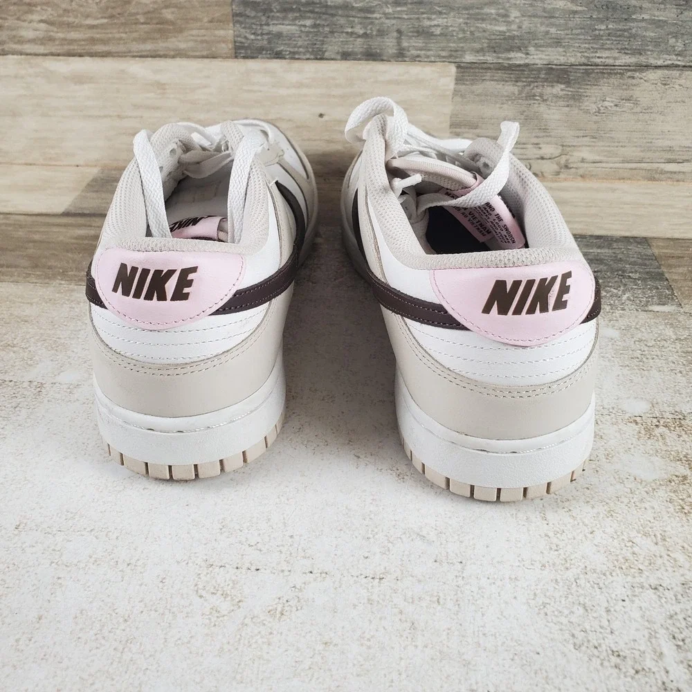 Nike Dunk Low Neapolitan Womens Shoes Sz 12 Light Beige White Leather Sneakers